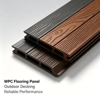 Panneau mural extérieur antistatique WPC moderne, grain de bois 3D, imperméable, pour la décoration de la maison