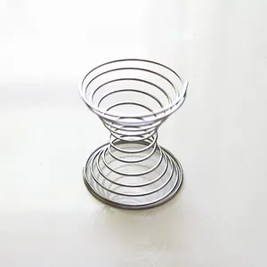 wholesale 5cm Funnel shaped stainless steel spring mixing ball for shake bottle or protein powder mixing