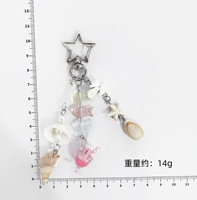 Porte-clés de plage d'été haut de gamme fait main, breloque perle BTS Poisson tropical Dauphin, thème nautique de haute qualité, sac écologique