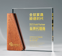 Trophée en cristal fait main, forme irrégulière, gravure laser 3D personnalisée, prix rouge pour la remise des diplômes et souvenirs – Vente chaude