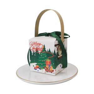 กล่องกระดาษพกพาคุณภาพสูงสำหรับใส่ขนมสีสันสดใสในวันคริสต์มาสอีฟสำหรับเด็ก สามารถปรับแต่งได้ตามความต้องการ - Product Image 2