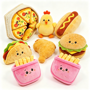 Personaliza tu peluche de hamburguesa, peluche de hot dog, peluche de papas fritas, peluche de pollo frito, peluche de pollo. - Product Image 3