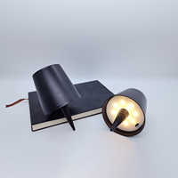 Lampe de table LED E26 sans fil, écologique et simple, avec abat-jour en fer, idéale pour bars, restaurants et chambres – Offre spéciale
