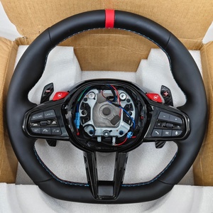 Volant de direction personnalisé CS Performance pour <span class=keywords><strong>BMW</strong></span> G01 G02 G05 G20 G30 G87 M3 M5 M6 F20 F22 F26 F30 F31 F32 F36 F80 - Product Image 2