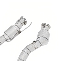 MPER pour BMW X3M X4M S55 S58 F97 F98 3.0T Downpipe en acier inoxydable T304 avec bouclier thermique, mise à niveau turbo, son sportif