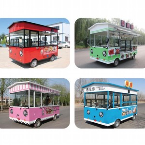 Food Truck de Style Classique Vintage à 4 Roues, Corps en Acier Inoxydable, Alimentation Intégrée, Utilisation Extérieure, Montage Facile, Espace de Préparation - Product Image 4