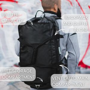 <span class=keywords><strong>กระเป๋า</strong></span>ทรงดัฟเฟิลกีฬากันน้ำ2025มีซิปกระเป๋าเป้สะพายหลังสำหรับไปยิมท่องเที่ยวกระเป๋าใส่รองเท้า TPU ผ้าใบกันน้ำกระเป๋ายิมฟิตเนสพร้อมโลโก้ - Product Image 3