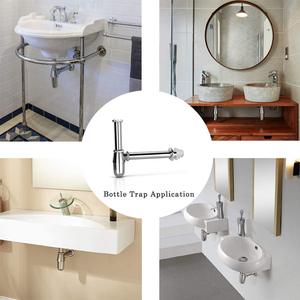 Accessori Universali per <span class=keywords><strong>Bagno</strong></span> all'Ingrosso: Sifone a Bottiglia Pop-up Cromato per <span class=keywords><strong>Scarico</strong></span> Lavabo - Product Image 3