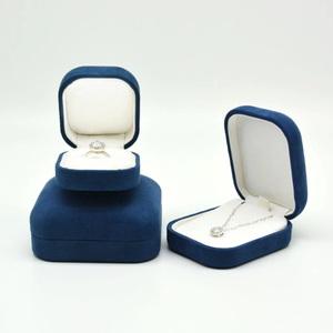 Factory Custom Logo Luxury Microfiber Jewellery <b>Box</b> <b>Ring</b> Necklace Earrings Bracelet Jewelry Case <b>Box</b> <b>for</b> Wedding <b>Gift</b> Display - Product Image 3