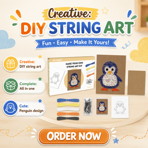 Kit de bricolage pour enfants, motif pingouin, artisanat éducatif fait main, jouet, décoration murale, cadeau - Product Image 2