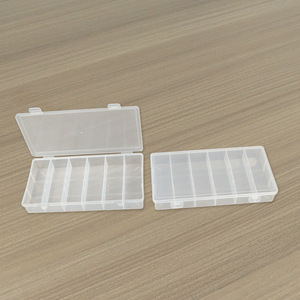Transparent Component Box 6 Grids 21x10.8x3cm With Lid For Desktop Storage Parts Organizing Tool Box - Product Image 1