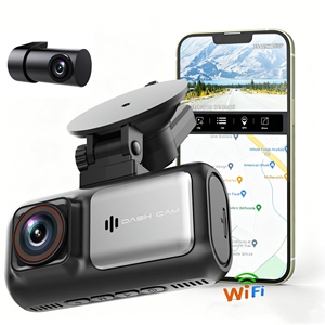 Caméra de tableau de bord double 4K+4K de haute qualité avec Wi-Fi intégré, écran 3,16 pouces, grand angle, GPS, capteur G, enregistrement en boucle et super condensateur pour voiture - Product Image 6