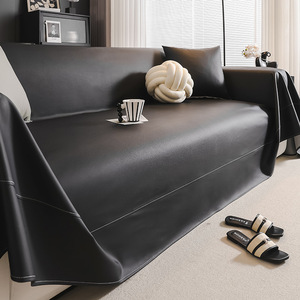 Kotokawa Leather <b>Sofa</b> Cushion 145-185CM Non-Slip Modern Luxury <b>Sofa</b> <b>Cover</b> Solid Color Modular <b>Sofa</b> Fit - Product Image 4