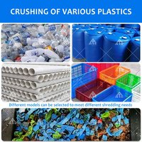 Tempat sampah plastik kaleng plastik berkualitas tinggi penghancur tong botol