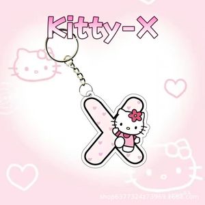 <span class=keywords><strong>Hello</strong></span> Kittyed gantungan kunci akrilik alfabet, gantungan kunci kartun lucu untuk ransel sekolah hadiah pasangan kustom grosir - Product Image 6