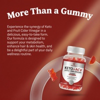 Gummies Keto ACV de qualité supérieure Qbioflex en marque privée pour adultes, gummies au vinaigre de cidre de pomme pour la perte de poids pour hommes et femmes