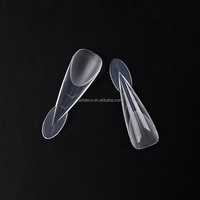 Formes à ongles en gel souple à double système, courbées en C profond, pour extensions d'ongles en acrylique, style French Step