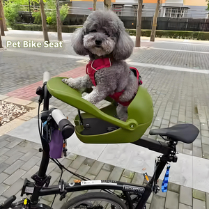 Cesta de bicicleta para mascotas Cesta para perros para bicicleta Asiento de bicicleta para mascotas Adecuado para mascotas pequeñas y medianas de hasta 6,5 kg con soporte resistente - Product Image 2