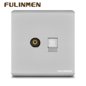 Vente directe d'usine RJ45 CAT 5 / CAT 6 Prise murale pour ordinateur / TV / Téléphone RJ11 - Product Image 3