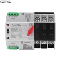 Interrupteur de transfert automatique triphasé GEYA 100A, interrupteur de changement de puissance automatique pour générateur, contrôleur d'interrupteur ATS 32A