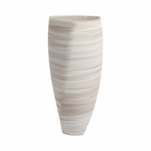 Vaso Moderno in Porcellana a Forma Conica Stratificata, Decorazione in Ceramica Stampata in 3D per Soggiorno e Arredamento Casa - Product Image 1