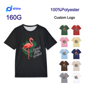 T-shirt Unisexe Personnalisé Nouveau Modèle Manches Courtes Col <span class=keywords><strong>Rond</strong></span> Décontracté <span class=keywords><strong>Vêtement</strong></span> Européen et Américain Imprimé en Gros - Product Image 1