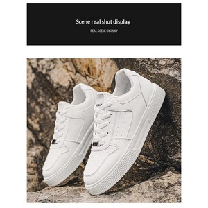 Chaussures de sport décontractées pour hommes, respirantes, à lacets, en PU, à semelle simple, pour le printemps, très vendues - Product Image 4