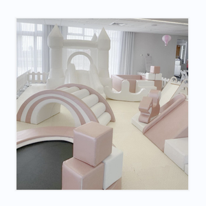 Çocuklar sıçrama ev partisi yumuşak oyun renkli croyola ekipmanları yumuşak heykel köpük oyun alanı yumuşak oyun için çocuk atlıkarınca - Product Image 2