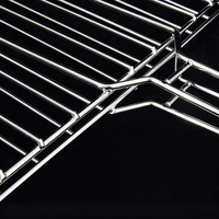 Panier de barbecue pliable portable en acier inoxydable avec pince en maille pour poisson grillé, légumes, ciboulette – Ensemble d'outils de barbecue pour camping et fêtes