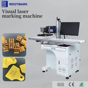 Machine de marquage laser à fibre à positionnement automatique visuel pour la gravure de différents symboles et graphiques avec alimentation automatique - Product Image 2