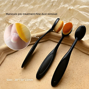 <span class=keywords><strong>Brosse</strong></span> à ongles acrylique en gel anti-poussière à tête ronde outil de nettoyage doux enlever la poudre de manucure brosses à ongles pour le nettoyage - Product Image 1