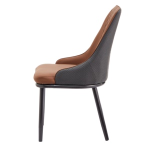 Ghế ăn bằng da PU cao cấp hiện đại với đệm ngồi mềm mại và lưng tựa chắc chắn, dùng cho nhà ở, nhà hàng, thương mại - Product Image 2