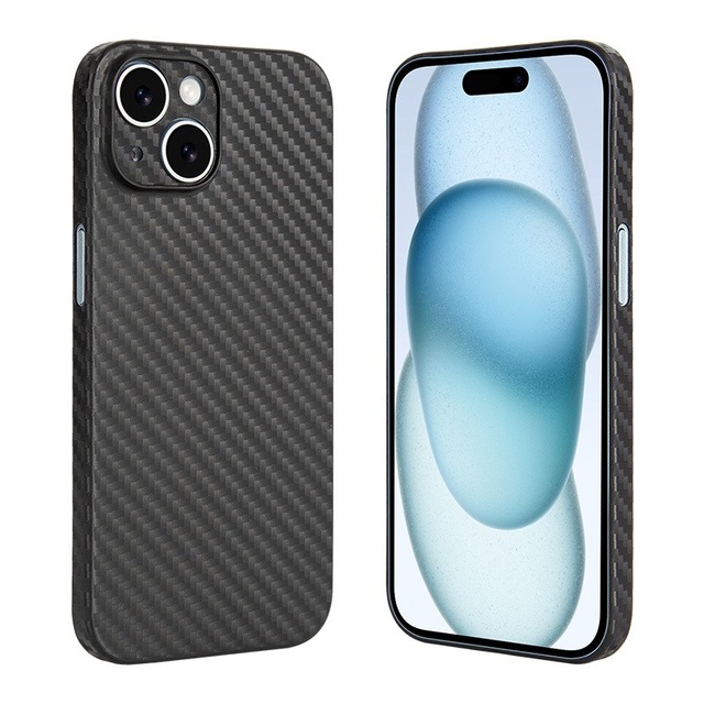 Carbons Fiber Pattern Thin Lightweight Slim 0.4mm Thickness Phone Case for iPhone 7 8 X 11 12 Mini 13 Pro 14 15 Plus 16 Pro Max