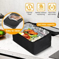 Chauffe-plat électrique portable pour la maison, la voiture et le camion, compatible avec différents types de contenants alimentaires – Vente chaude en usine