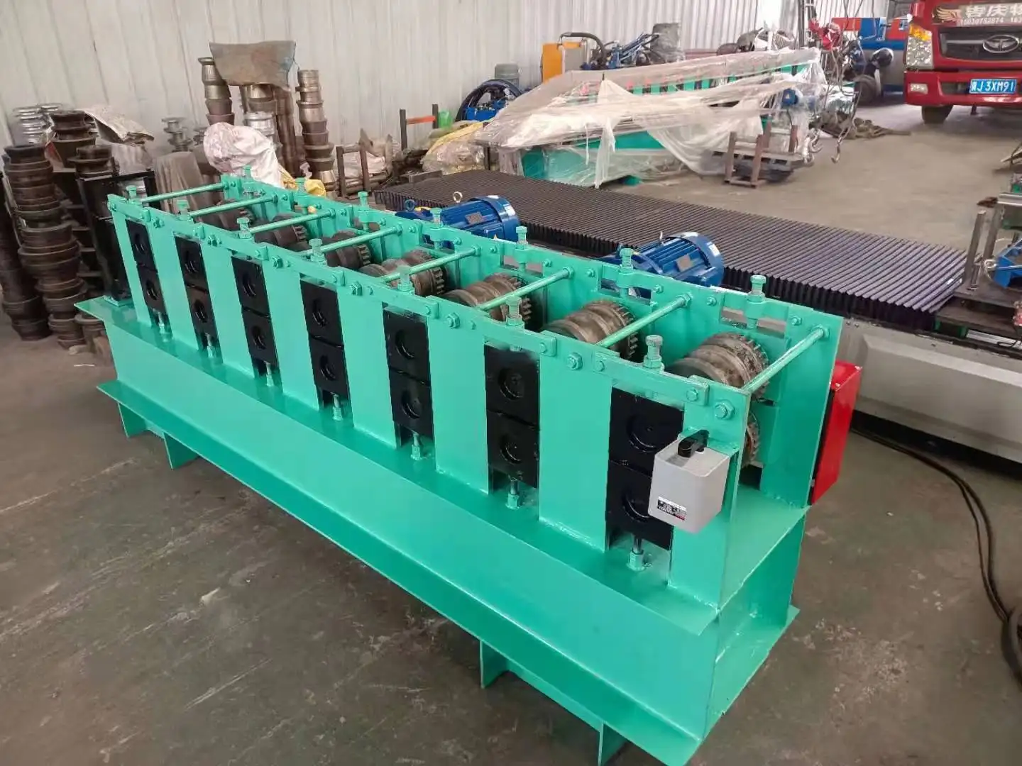 Manufacture High Quality Automatic Double Engines Oval pipe/tube cold roll forming machine