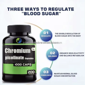 Suplemento de Picolinato de Cromo 1000mg Materia Prima Alimentaria Cápsulas de Picolinato de Cromo - Product Image 2