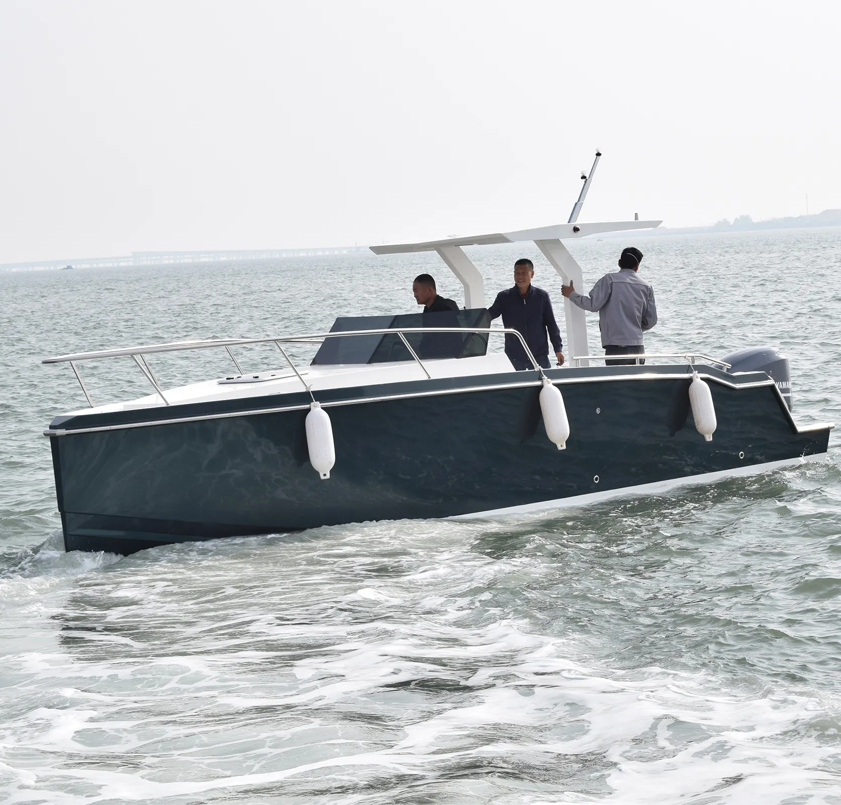 Galaxy barco de fibra de vidro 7.8m, barco de pesca de fibra de vidro para passageiros, entretenimento e pesca