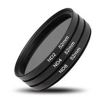 Kit de filtres ND (ND2, ND4, ND8) à densité neutre, multi-tailles, compatible avec les appareils photo reflex numériques Canon, Nikon, Sony – Accessoire de photographie