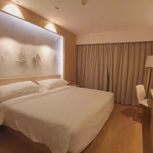 Juego de Muebles de Dormitorio Modernos para Apartamento de Hotel a Precio Competitivo, Marco de Cama de Madera Maciza, Cabecero, Armario, Mesa Auxiliar, Duradero - Product Image 6