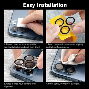 Pellicola Protettiva in Vetro Temperato HD per <span class=keywords><strong>Fotocamera</strong></span> <span class=keywords><strong>iPhone</strong></span> 15 14 Plus 11 <span class=keywords><strong>Pro</strong></span> Max <span class=keywords><strong>13</strong></span> 12 Mini - Product Image 2