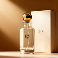 Vente en gros de flacons de parfum en verre cylindriques vides neufs avec pulvérisateur à pompe 130 ml, flacons en verre à fond épais pour parfum
