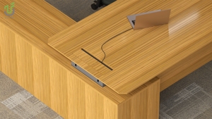 Iultra lớn màu trắng hình chữ L bàn đứng điện cho văn phòng nhà thiết kế hiện đại với động cơ kép và điều khiển bộ nhớ cho các góc - Product Image 6