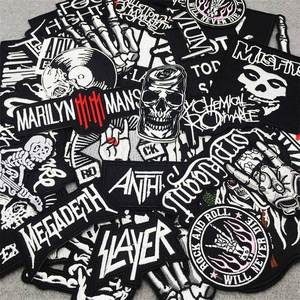Patchs thermocollants personnalisables en tissu polaire doux, brodés, à motifs de groupe de rock, appliques DIY, bandes et badges, couleur personnalisée pour veste - Product Image 1