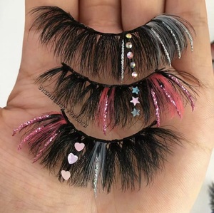 hot selling 20mm eyelashes human hair lashes 5d with eyelash packaging box custom lashbox