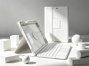 Étui clavier magnétique blanc avec pavé tactile pour <span class=keywords><strong>iPad</strong></span> 10e génération et <span class=keywords><strong>iPad</strong></span> Air 4/5/6 10,9 pouces, rotatif à 360° - Product Image 1