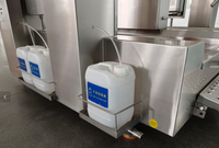 Station de nettoyage hygiénique à 360 degrés pour un nettoyage sans angle mort, utilisée dans le traitement des aliments