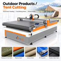 Machine de découpe automatique à couteau oscillant pour nylon Ripstop, découpeuse numérique CNC pour la production de tissus d'extérieur et de tentes