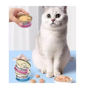 Factory Wholesale Canned Cat Snack Nutritious Cat's Staple Food 4 Flavors Kittens Wet Food 85g/100g/375g Cat Treats