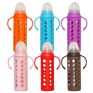 <span class=keywords><strong>Biberon</strong></span> en verre personnalisé sans BPA pour bébé, standard <span class=keywords><strong>anti</strong></span> coliques, avec poignée amovible, <span class=keywords><strong>biberon</strong></span> pour nouveau-né enfant en bas âge - Product Image 6