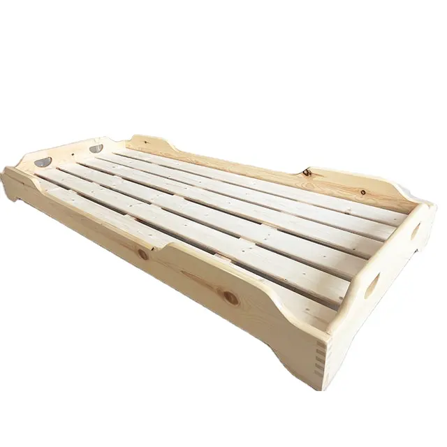 Comprar Cama individual de madera para niños Guardería Camas de descanso para niños pequeños Camas para niños apilables que ahorran espacio